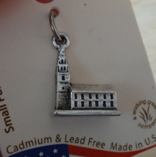 Sterling Silver 3D Wedding Old North Church Boston Massachusetts Cathedral Charm