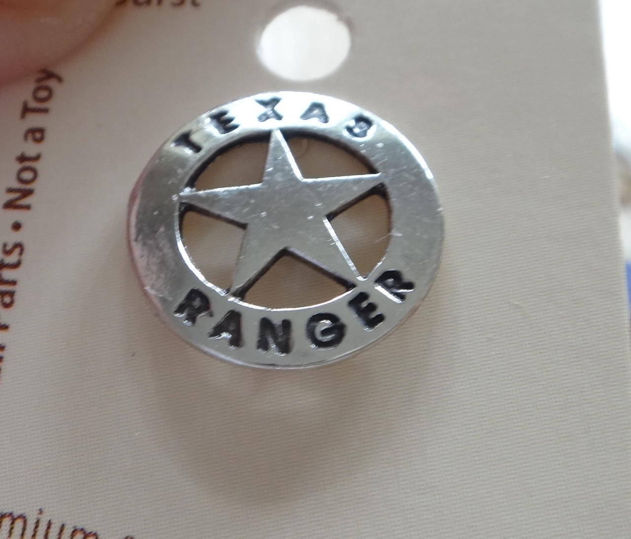 Toy Texas Ranger Badge