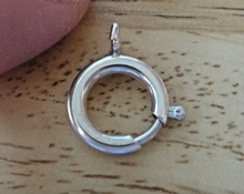 Sterling Silver 12mm Spring Ring Clasp to hang charms or fix jewelry