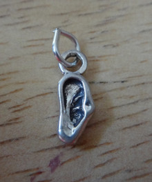 Sterling Silver Tiny 13x5mm Ear Human Body Part Hearing Charm!