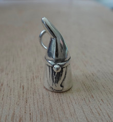 Sterling Silver 3D 22x11mm Gnome Scandinavian Norway Whimsical Garden Charm24