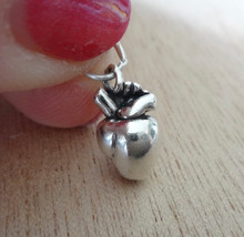 Sterling Silver 8x13mm Human Heart with Vessels Body Part Charm!