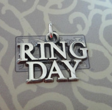 Texas A&M University ATM Aggie says Ring Day Sterling Silver Charm