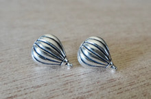 7x9mm TINY Hot Air Balloon Sterling Silver Studs Earrings!