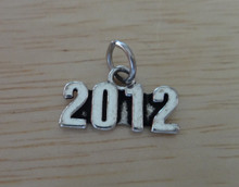 1 or set of 6 PEWTER Silver Birth Anniversary Graduation 2012 Charm