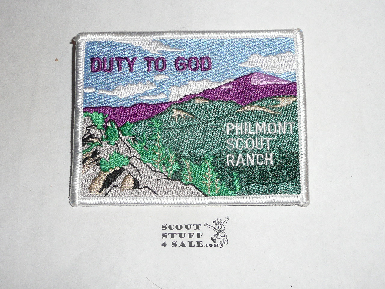 Boy Scout Philmont Black Rectangular Patch
