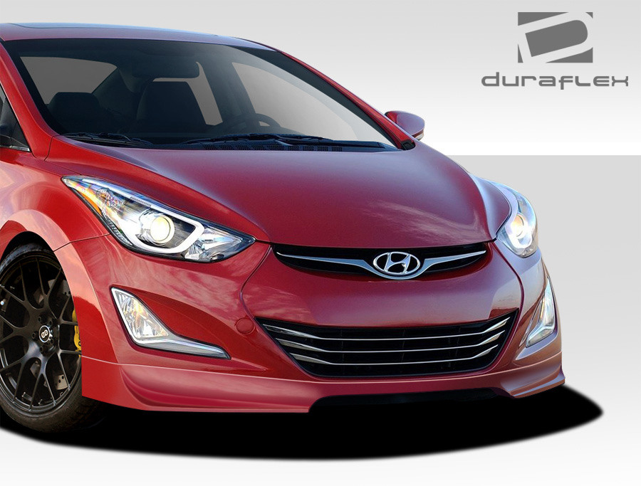 Fits Hyundai Elantra Racer Duraflex Front Bumper Lip Body Kit 2011 2015