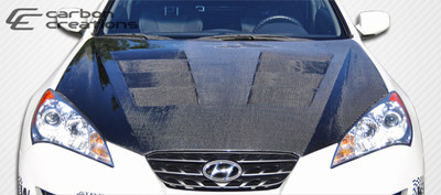 Fits Hyundai Genesis 2DR Hot Wheels Carbon Fiber Body Kit- Hood 2010-2012