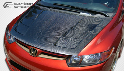 Honda Civic 2DR Hot Wheels Carbon Fiber Creations Body Kit- Hood 2006-2011