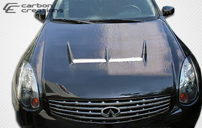 Infiniti G Coupe 2DR Type J Carbon Fiber Creations Body Kit- Hood 2003-2007