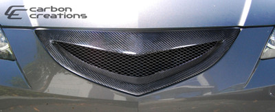 Mazda 3 4DR Open Mouth Carbon Fiber Creations Grille 2007-2009