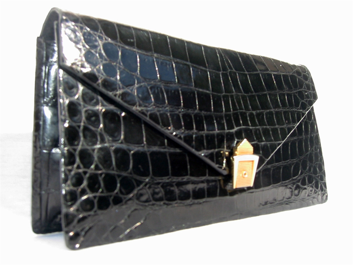 patent leather clutch bag