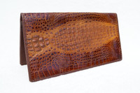 Terrific 1950's-60's Hornback Crocodile Skin Long Wallet