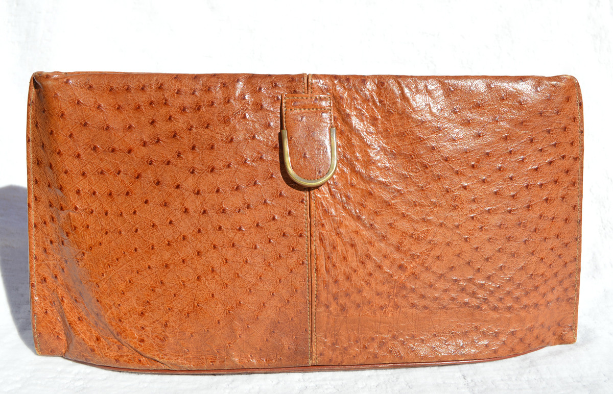 burnt orange clutch