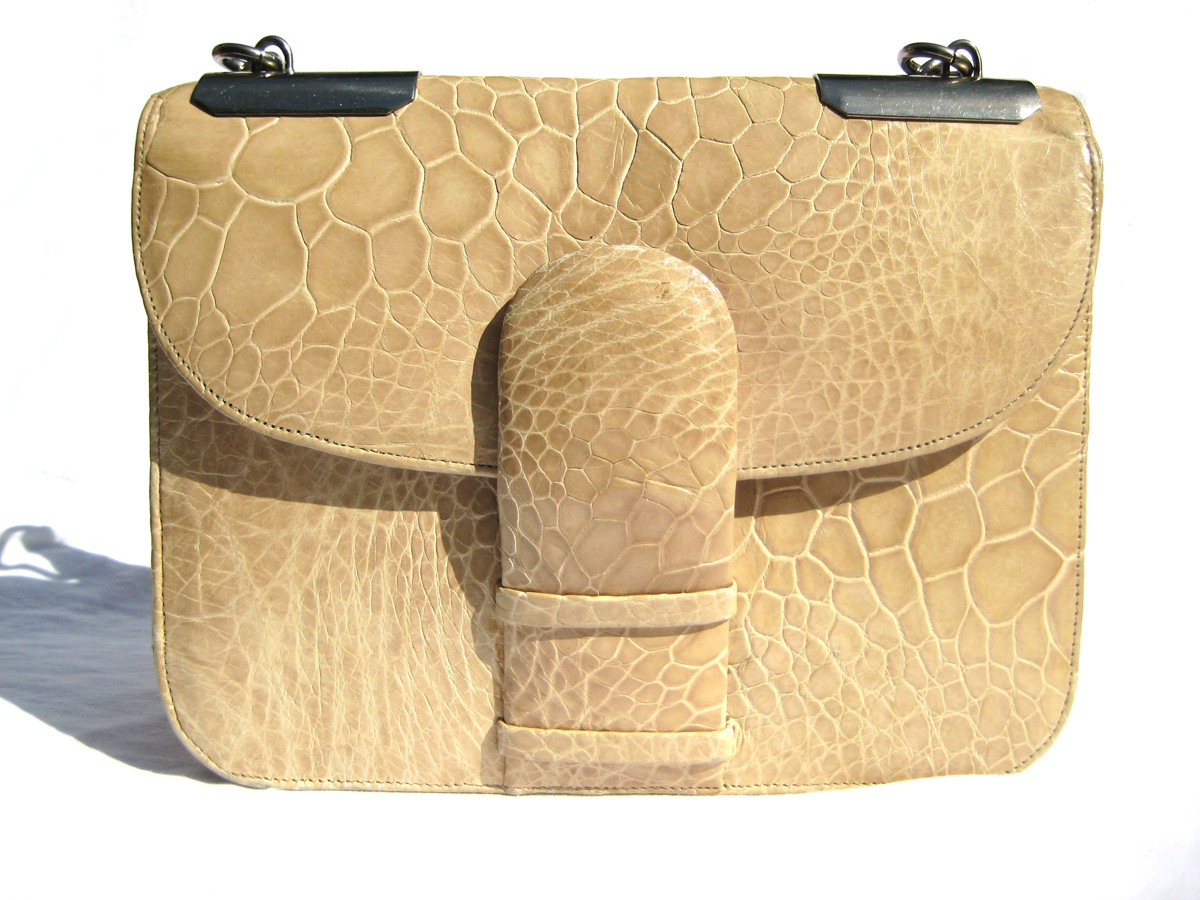 Aria Ostrich Handbag