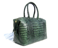 NEW! XL 2010's GREEN CROCODILE Belly Skin SPEEDY Bag