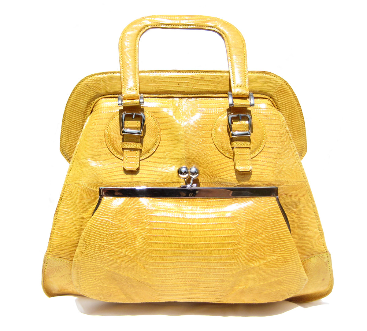 Mini ORANGE 2000's Handmade Ostrich Skin CROSS Body Shoulder Bag - Vintage  Skins