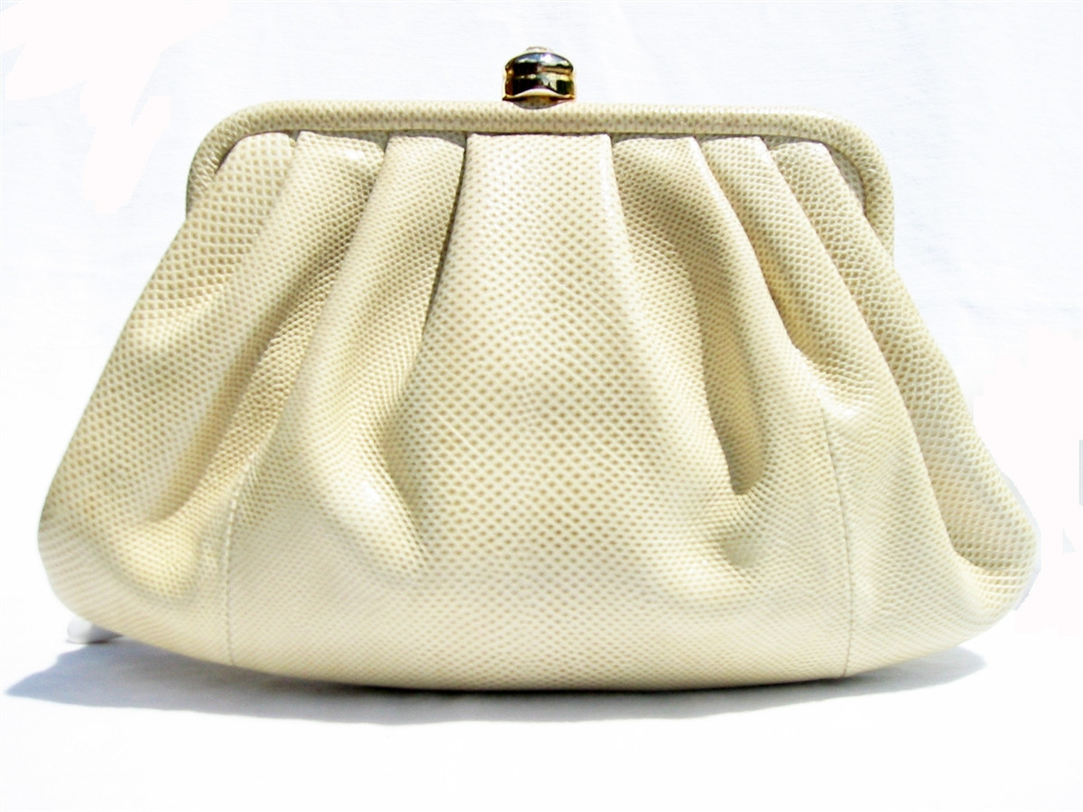 pale green clutch bag