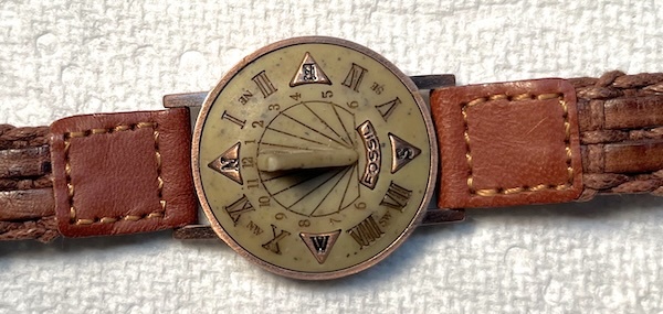 Fossil Sundial Watch Womens Sun Dial Copper Wristwatch SD7631 New