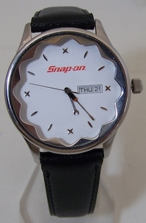 Snap On Socket Watch Mens SnapOn Tools Wristwatch on Leather Band New
