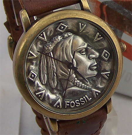 Fossil Mens Native American Profile watch American Indian Watch