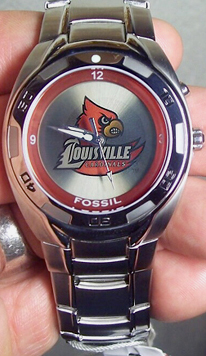 Louisville Cardinals Black Dial Mesh Statement Watch - Sports
