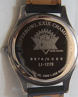 San Francisco 49ers Fossil Watch Superbowl XXIX Vintage Wristwatch