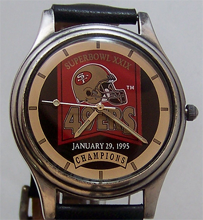 San Francisco 49ers Fossil Watch Superbowl XXIX Vintage Wristwatch