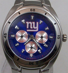 New York Giants Fossil Watch Mens Multifunction Wristwatch NFL1041