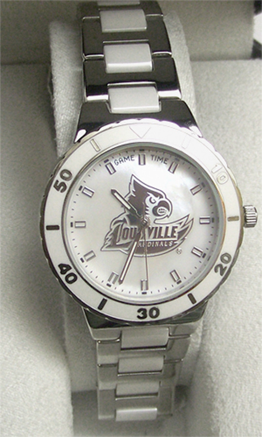 Game Time NCAA Women's University of Louisville Cardinals Pearl Series Watch