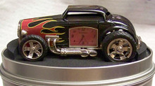 Fossil Hot Rod Desk Clock Vintage Novelty LE Collectible Roadster