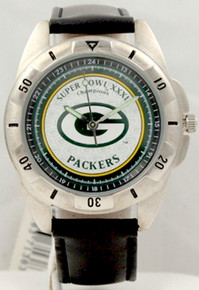 Green Bay Packers Watch Superbowl XXXI Fossil Super Bowl 31 Wristwatch