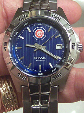 Chicago Cubs Fossil Watch Mens Three 