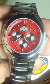 Ohio State Buckeyes Fossil Watch Mens Multifunction Wristwatch Li2401