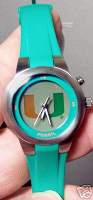 Miami Hurricanes Fossil Kaleido Watch 