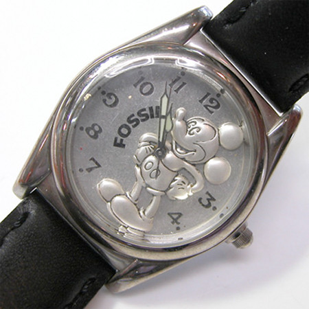 Disney Mickey Mouse Watch Silver tone 