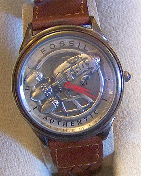 Captain Fossil Rocket Watch Vintage Collectible Wristwatch LE-9432