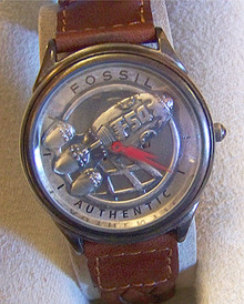 Captain Fossil Rocket Watch Vintage Collectible Wristwatch