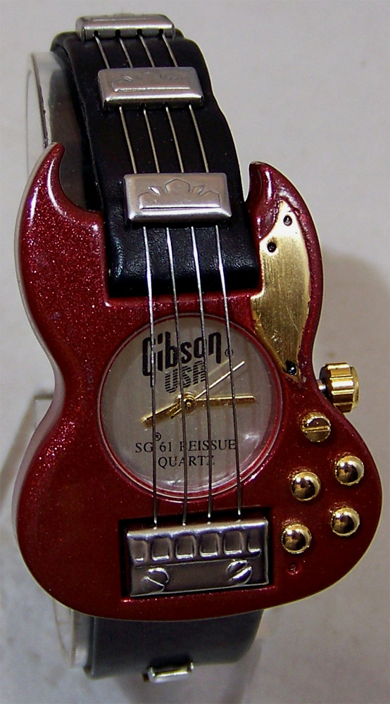Gibson Guitar Watch Les Paul SG 61 Reissue Collectors Wristwatch Mens