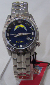San Diego Chargers Fossil Womens Sports Watch Ladies Wristwatch