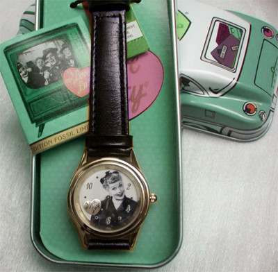 Fossil Watch I Love Lucy Collectible Wristwatch in Lucy car  display picture 1