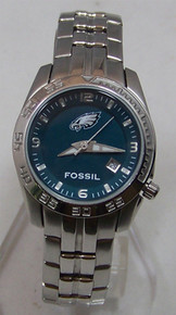 Philadelphia Eagles Fossil Watch Womens Sport Wristwatch with Date