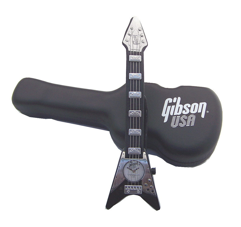 Gibson Guitar Watch Gibson 67 Flying V black Wristwatch Model GB203