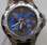 Fossil Batman  watch, Colorized Li2054 wristwatch close up