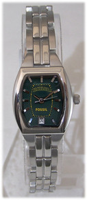 Baylor Bears Fossil Watch Womens 3 Hand Date Wristwatch Li3077