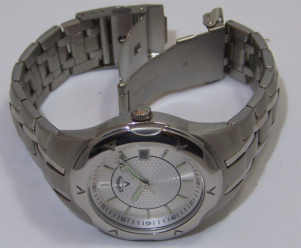 Callaway ゴルフ 時計 ステンレス Callaway Golf Watch Mens 3 Hand Date Stainless Wristwatch