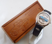 Fossil 1957 Chevy Watch Relic Chevrolet Car Wristwatch in Wood Box