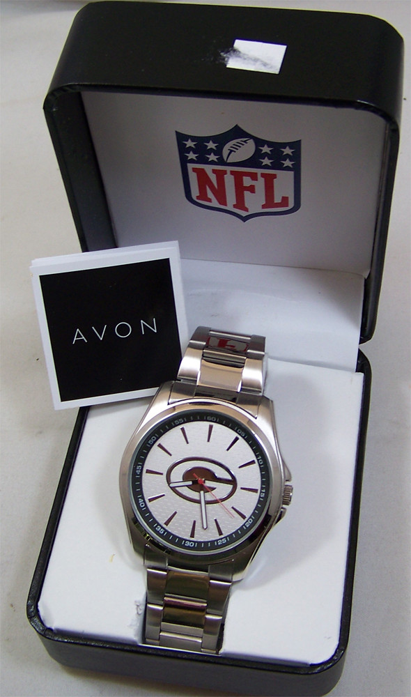 Dallas Cowboys Watch Avon Release Mens 3 Hand Silver Tone Wristwatch