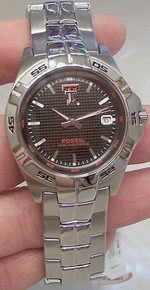 Texas Tech Raiders Fossil Watch Mens 3 Hand Date Wristwatch Li2967