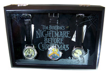Nightmare Before Christmas Watch Display Case Black Wood